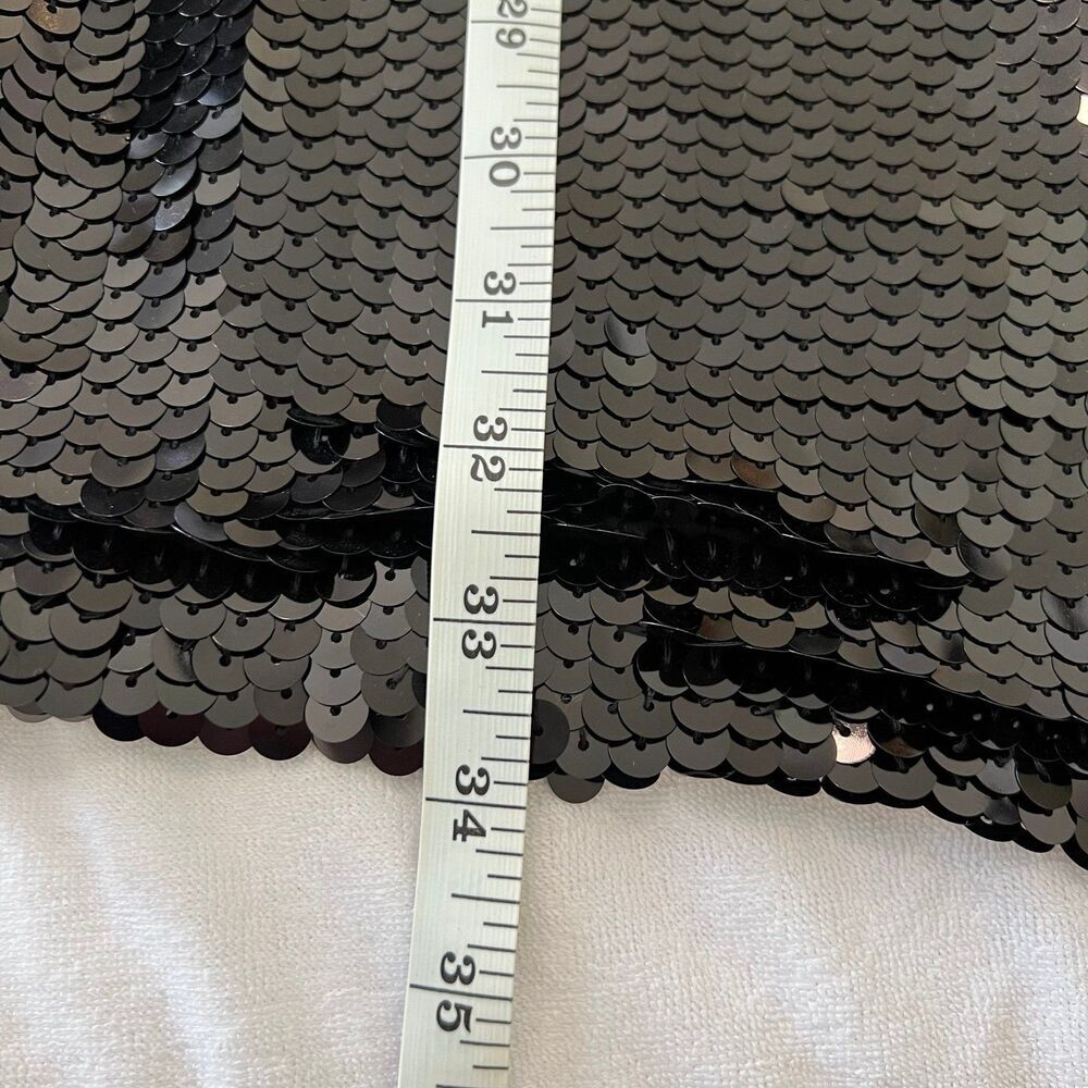 Banana Republic NWT Black Sequin Cocktail Mini Dress 6 - Picture 4 of 7
